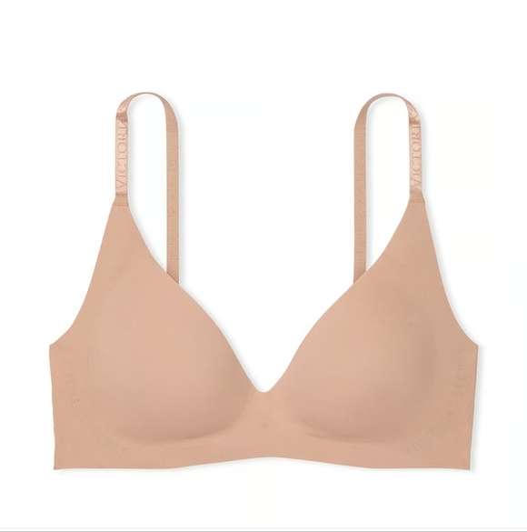 💗NWT Victorias Secrect Push-Up Wireless Comfort Bra MDD Praline - Picture 3 of 15